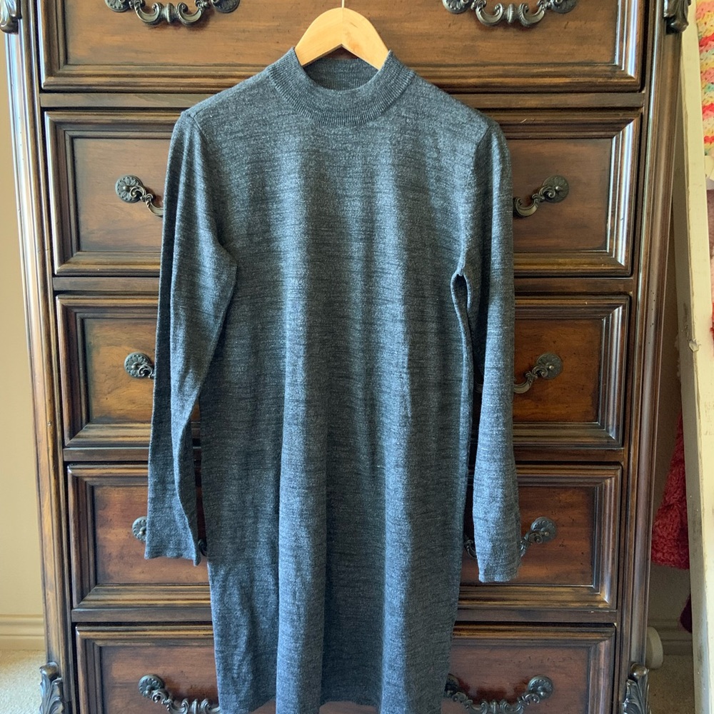 H&M - medium grey sweater dress long sleeve